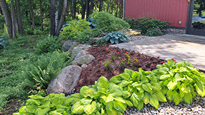 firepit flagstone professional landscaping lakeview michigan